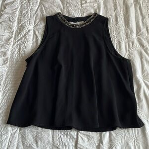 ASTR black beaded tank top